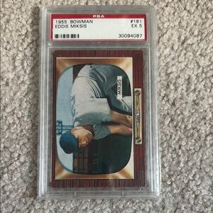 1955 Eddie Miksis Baseball Card